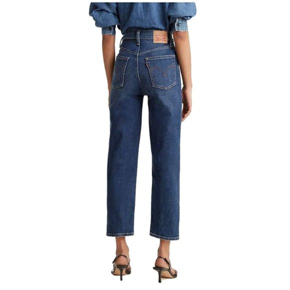 Levi’s Ribcage Straight Ankle Jeans Size 25 High Rise Button Fly Light Wash - Picture 7 of 7